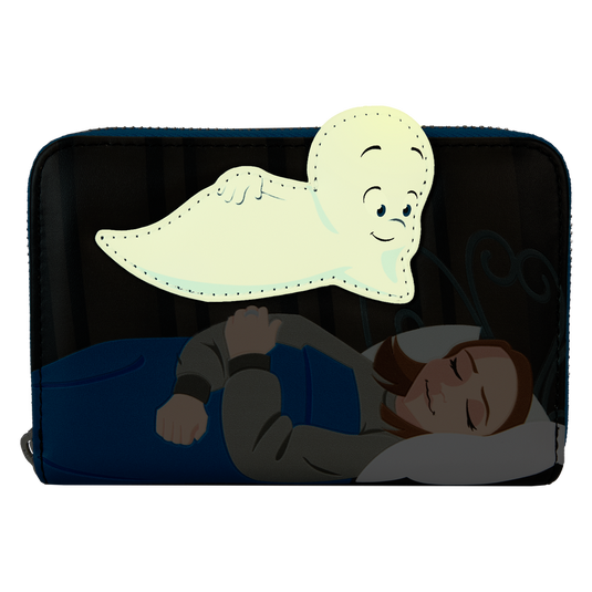 Casper the Friendly Ghost Glow Zip Around Wallet