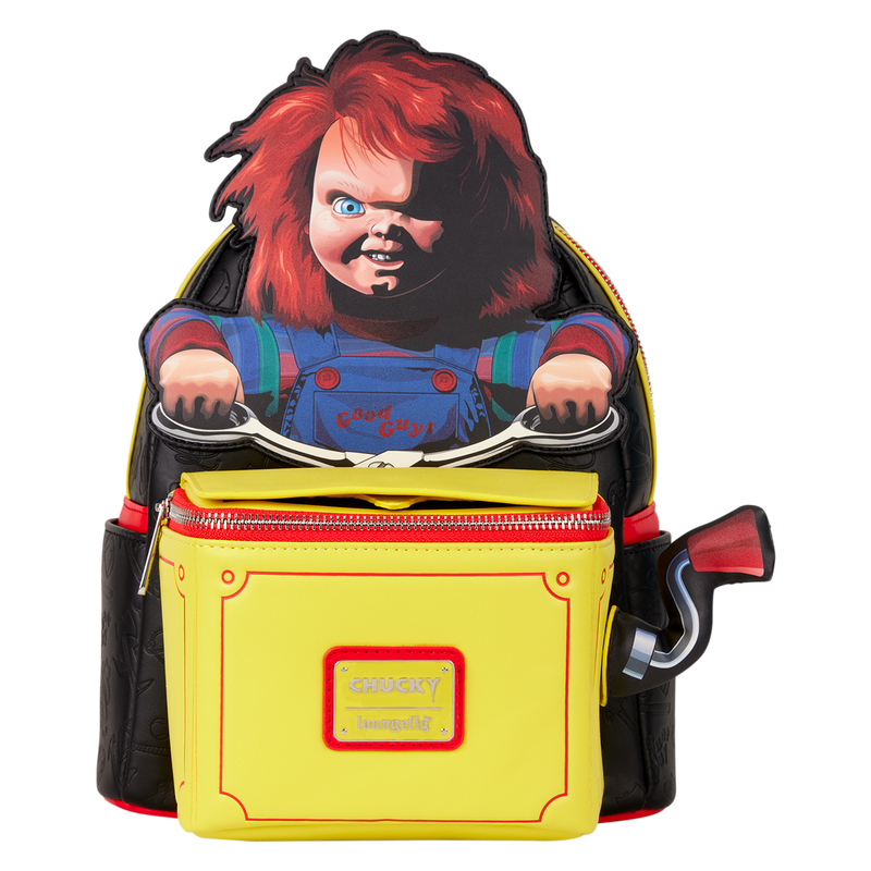 Chargez l&#39;image dans la visionneuse de la galerie, Loungefly Childs Play - Chucky Pop Up Clown Cosplay Mini Backpack
