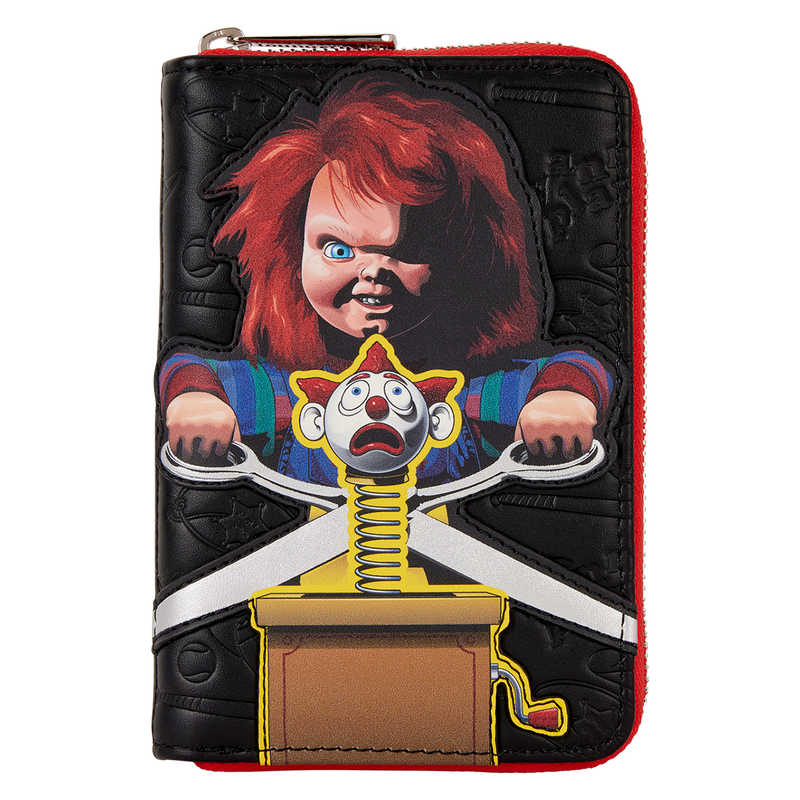 Load image into Gallery viewer, Loungefly Childs Play - Chucky Clown Cosplay Zip Around Wallet
