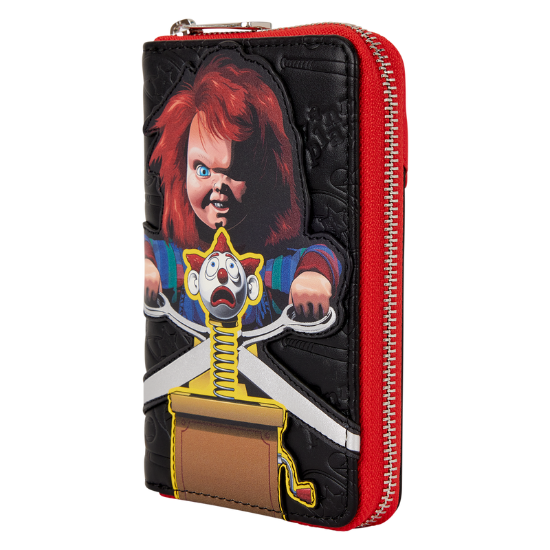 Load image into Gallery viewer, Loungefly Childs Play - Chucky Clown Cosplay Zip Around Wallet
