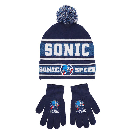 Sonic the Hedgehog - Sonic Speed Youth Beanie & Gloves Combo