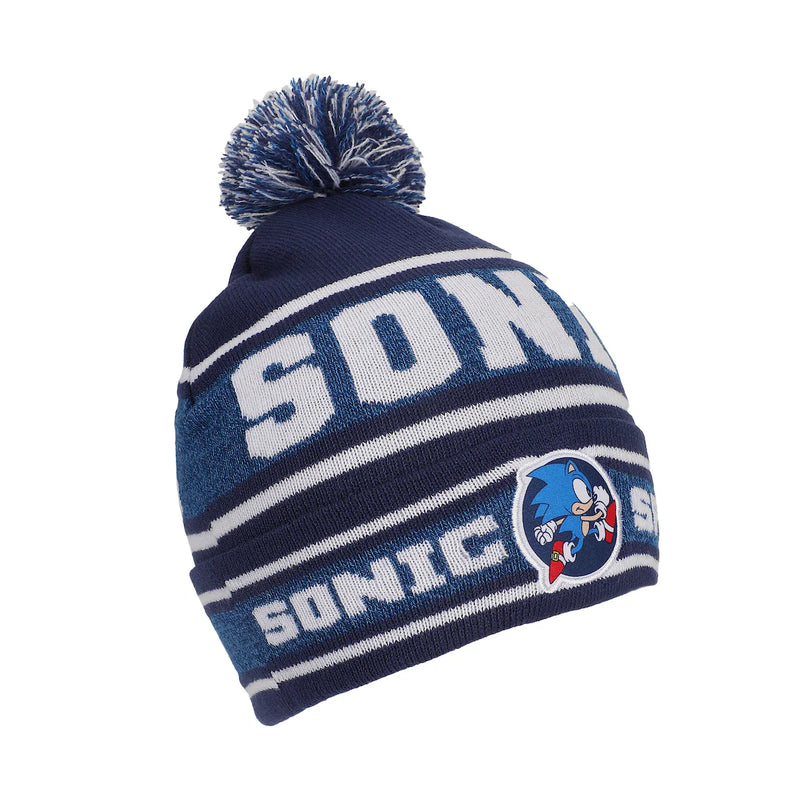 Load image into Gallery viewer, Sonic the Hedgehog - Sonic Speed Youth Beanie &amp; Gloves Combo
