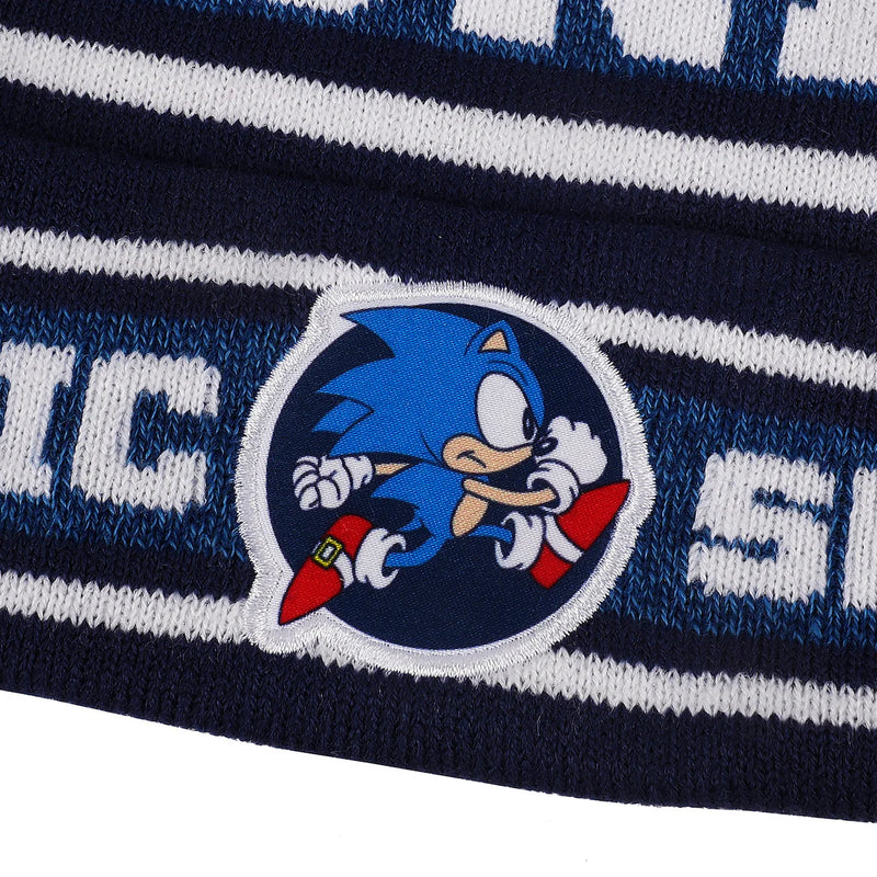 Load image into Gallery viewer, Sonic the Hedgehog - Sonic Speed Youth Beanie &amp; Gloves Combo
