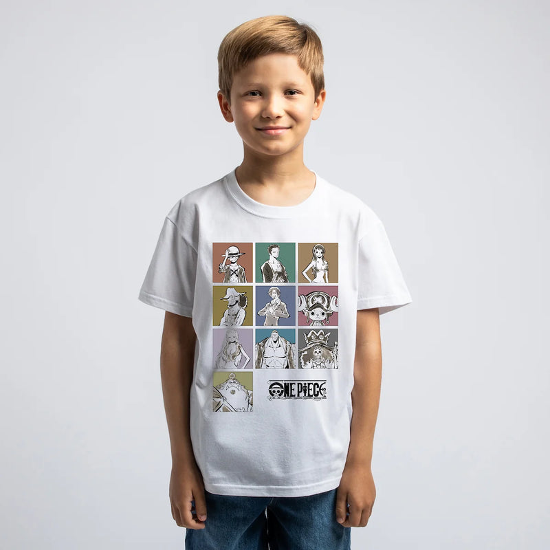 Chargez l'image dans la visionneuse de la galerie, Bioworld One Piece - Straw Hat Crew Characters Boys Short-Sleeve T-Shirt
