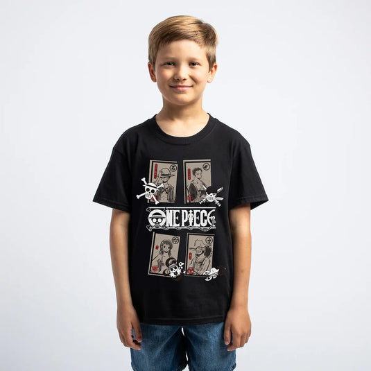 Bioworld One Piece - Straw Hat Crew Characters Boys Short-Sleeve T-Shirt