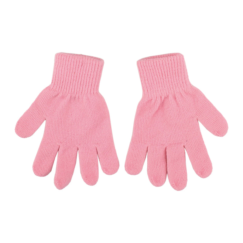 Chargez l'image dans la visionneuse de la galerie, Bioworld Sparkly Stars - 2-Piece Youth Pink Plush Ear Muffs &amp; Gloves Set

