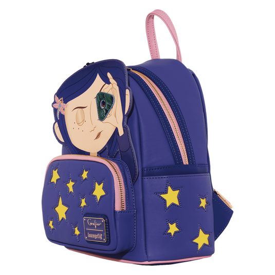 Loungefly Coraline - Laika Coraline Stars Cosplay Mini Backpack