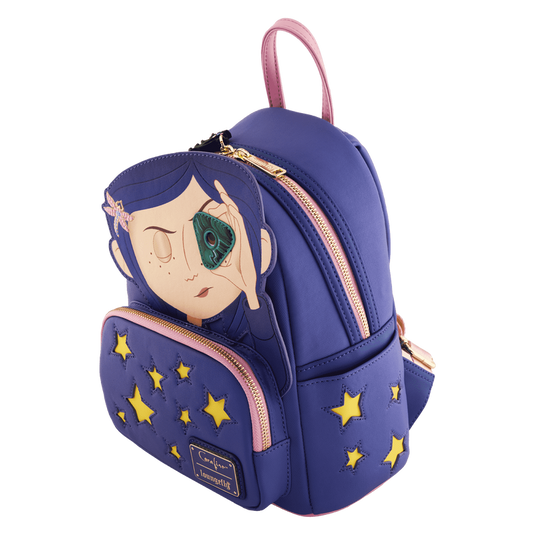 Loungefly Coraline - Laika Coraline Stars Cosplay Mini Backpack