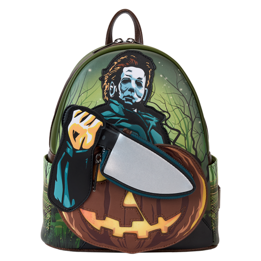 Loungefly Halloween - Michael Myers Pumpkin Glow Mini Backpack Coin Bag