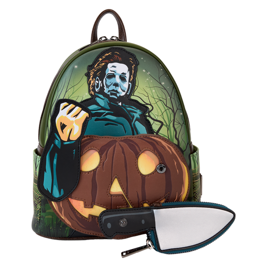 Loungefly Halloween - Michael Myers Pumpkin Glow Mini Backpack Coin Bag