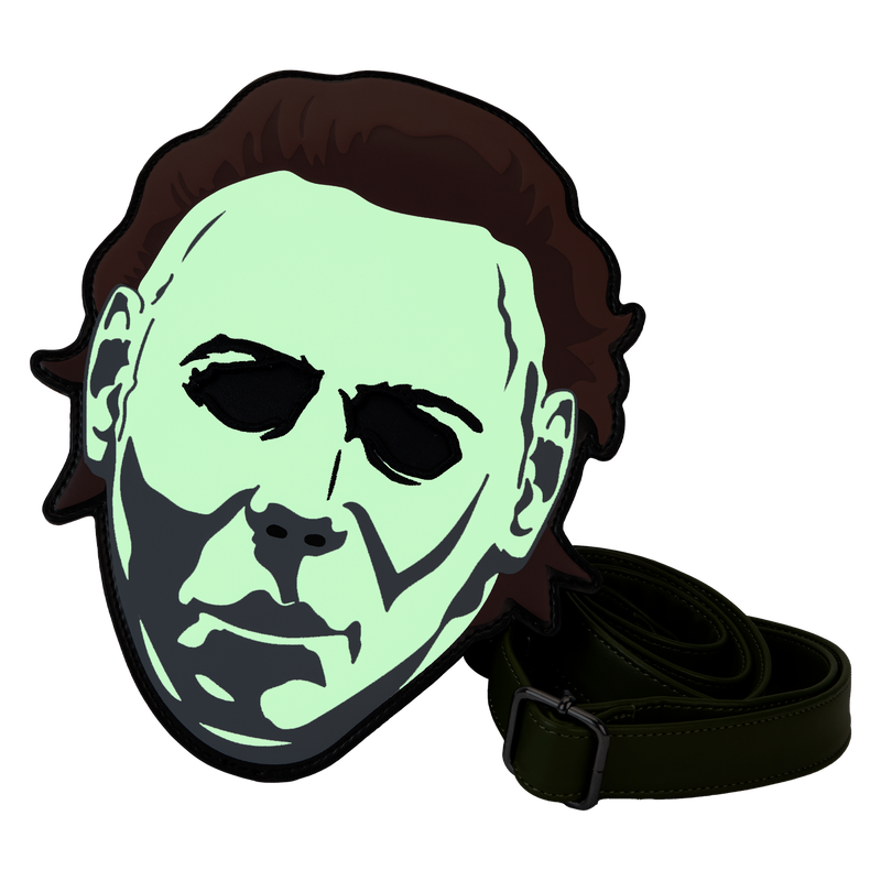 Chargez l&#39;image dans la visionneuse de la galerie, Loungefly Halloween Michael Myers Mask Glow Crossbody Bag
