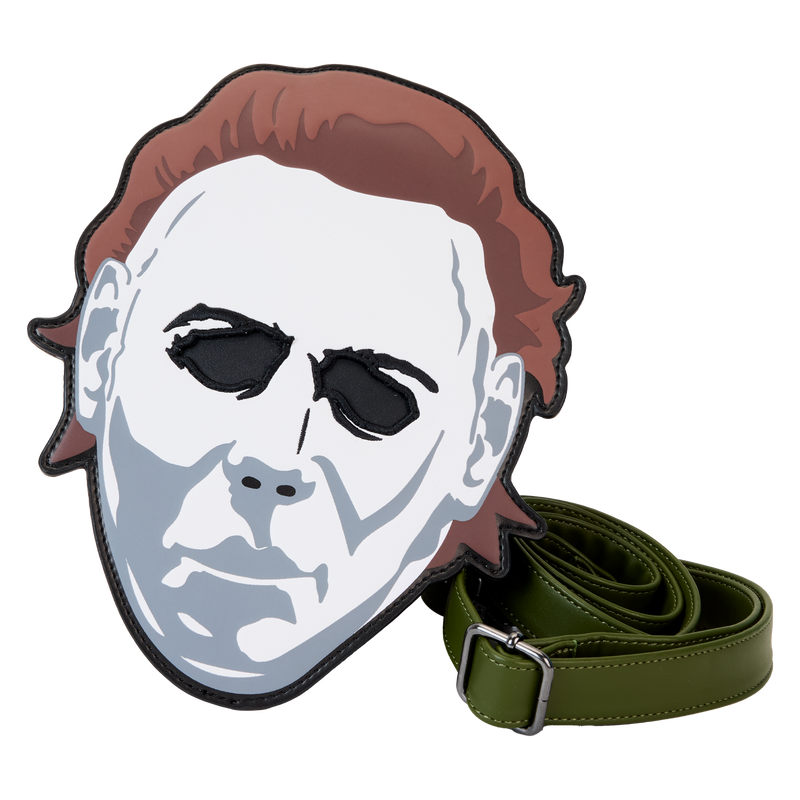 Chargez l&#39;image dans la visionneuse de la galerie, Loungefly Halloween Michael Myers Mask Glow Crossbody Bag
