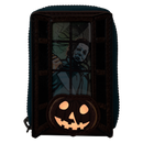 Halloween - Michael Myers Pumpkin Glow Accordion Zip Around Wallet