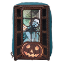 Halloween - Michael Myers Pumpkin Glow Accordion Zip Around Wallet