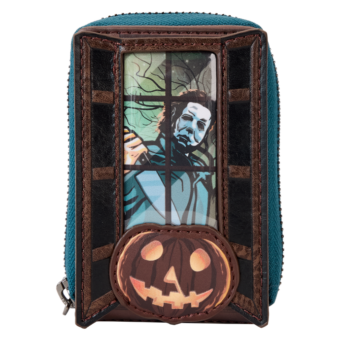 Loungefly Halloween - Michael Myers Pumpkin Glow Accordion Zip Around Wallet