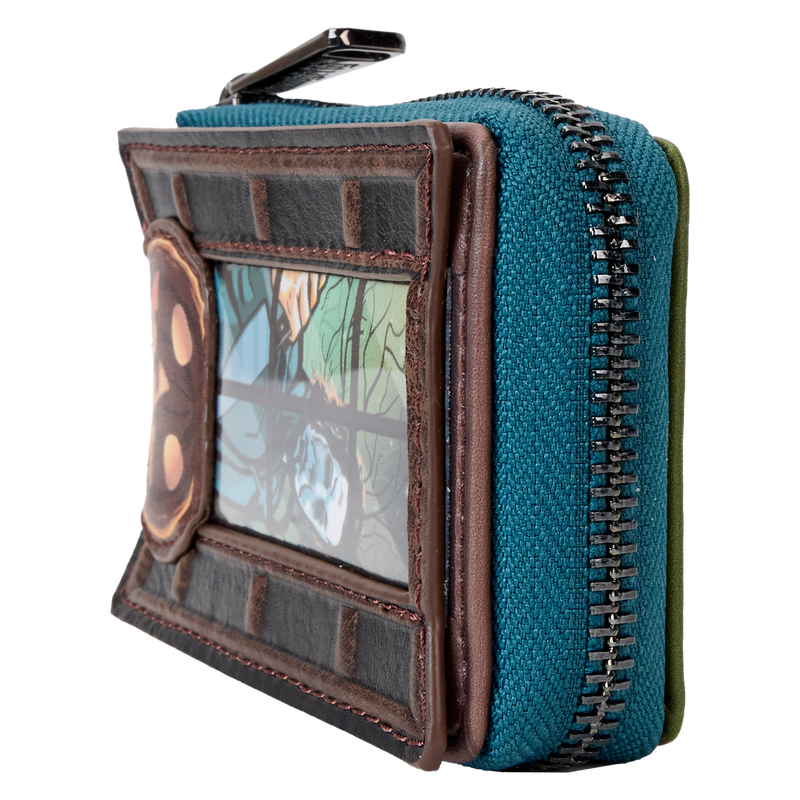 Cargue la imagen en el visor de la galería, Loungefly Halloween - Michael Myers Pumpkin Glow Accordion Zip Around Wallet
