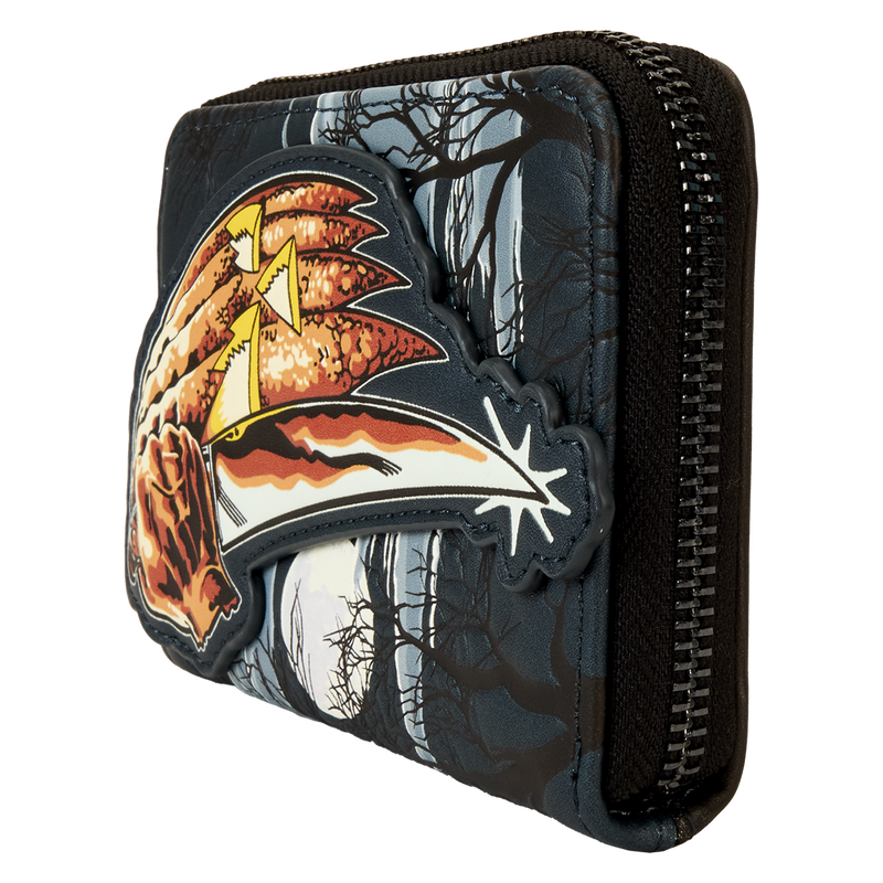 Cargue la imagen en el visor de la galería, Loungefly Halloween - Michael Myers Jack-O&#39;-Lantern Glow Zip Around Wallet
