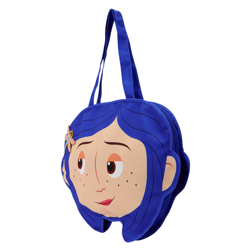 Load image into Gallery viewer, Loungefly Coraline - Oversized Cosplay Canvas Tote Bag
