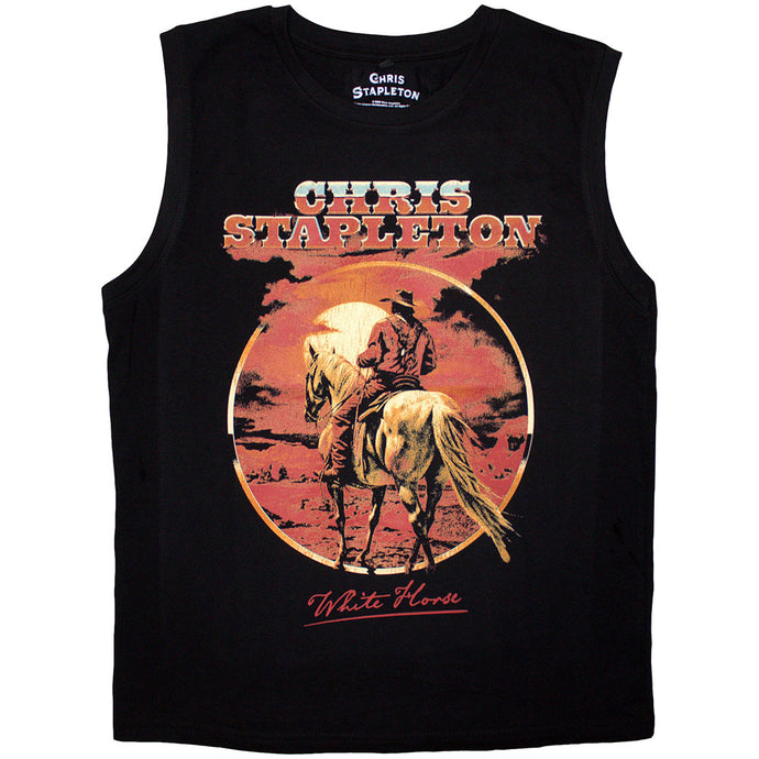 Chris Stapleton - White Horse Black Unisex Tank Top