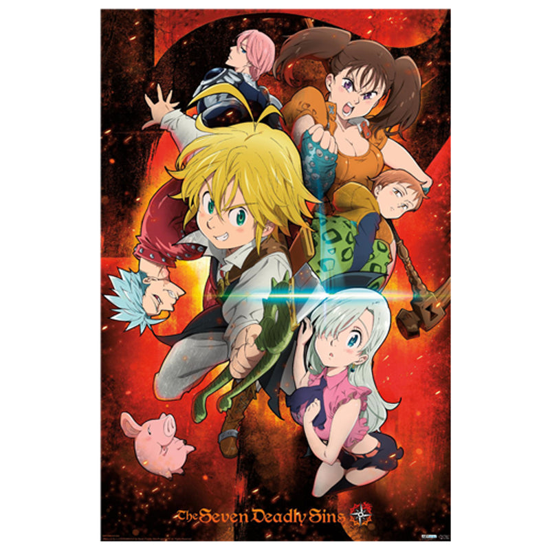 Cargue la imagen en el visor de la galería, Trends International The Seven Deadly Sins - Characters Wall Poster
