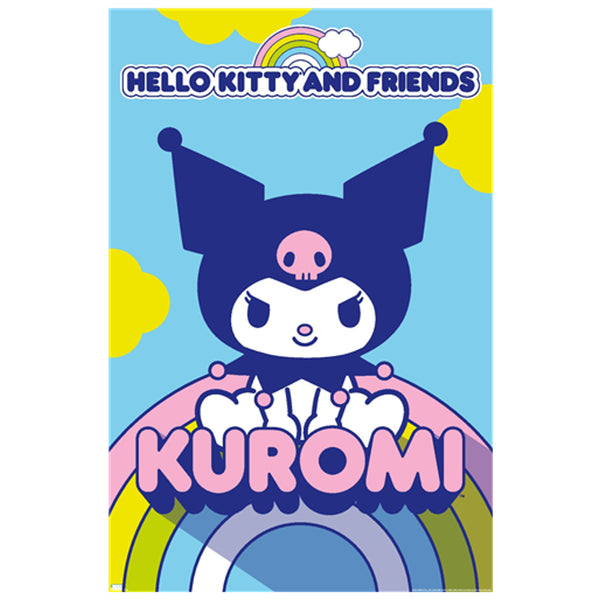 Hello Kitty and Friends: 22 Over The Rainbow - Kuromi Wall Poster