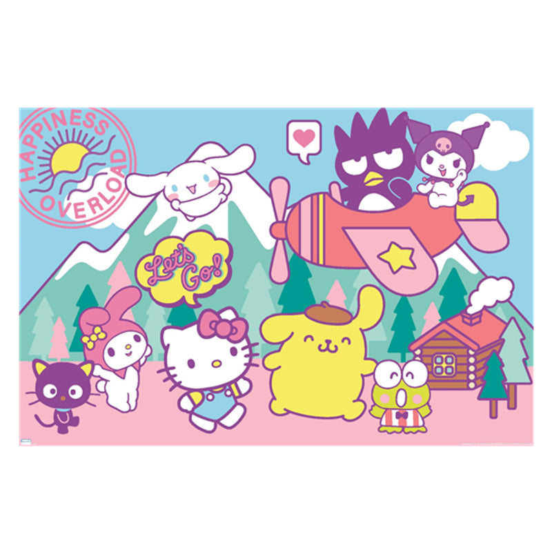 Chargez l&#39;image dans la visionneuse de la galerie, Hello Kitty and Friends: 22 Spring - Happiness Overload Wall Poster
