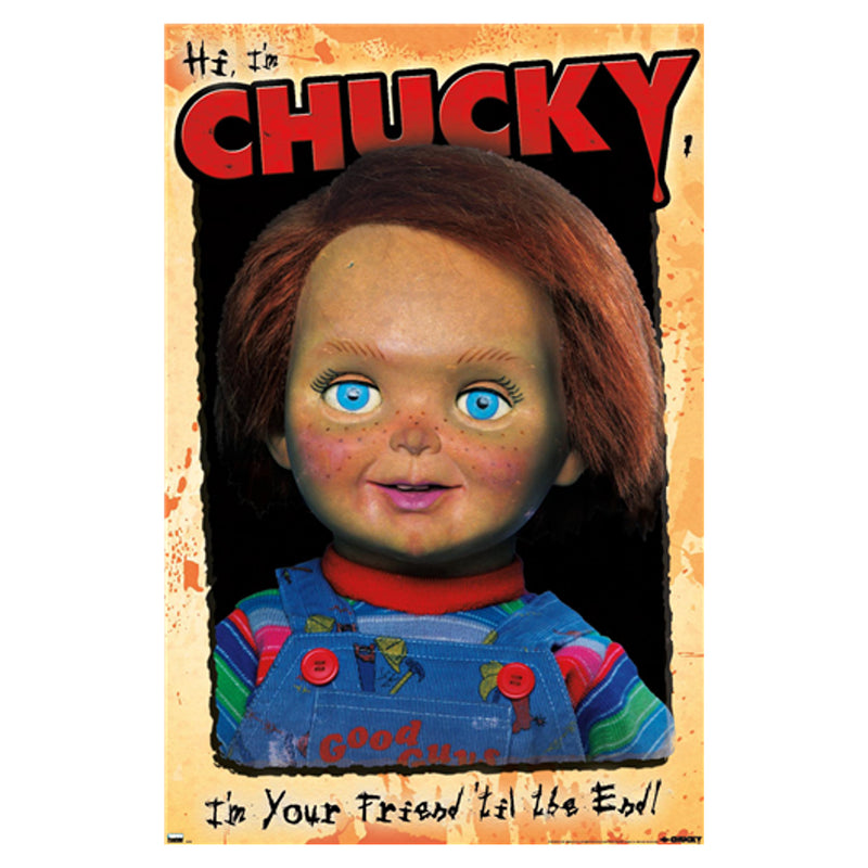 Trends International Child's Play 2 - Hi I'm Chucky, I'm Your Friend 'Til The End Portrait Poster