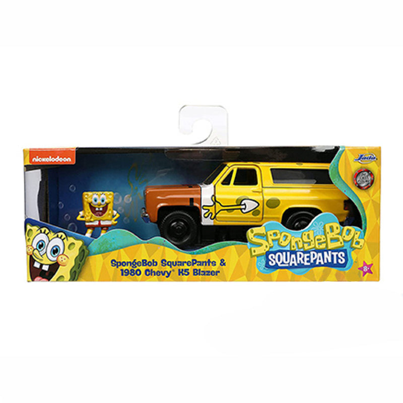 Load image into Gallery viewer, SpongeBob: 1980 Chevy® K5 Blazer With SpongeBob SquarePants Diecast Model Car
