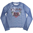 Def Leppard Bringin On The Heartbreak Mesh Ladies Long Sleeve