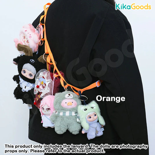 Kika Goods DIY Plush Toy with Punched 8 Holes Accessory Lanyard