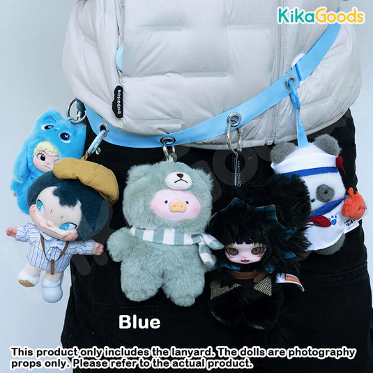 Kika Goods DIY Plush Toy with Punched 8 Holes Accessory Lanyard