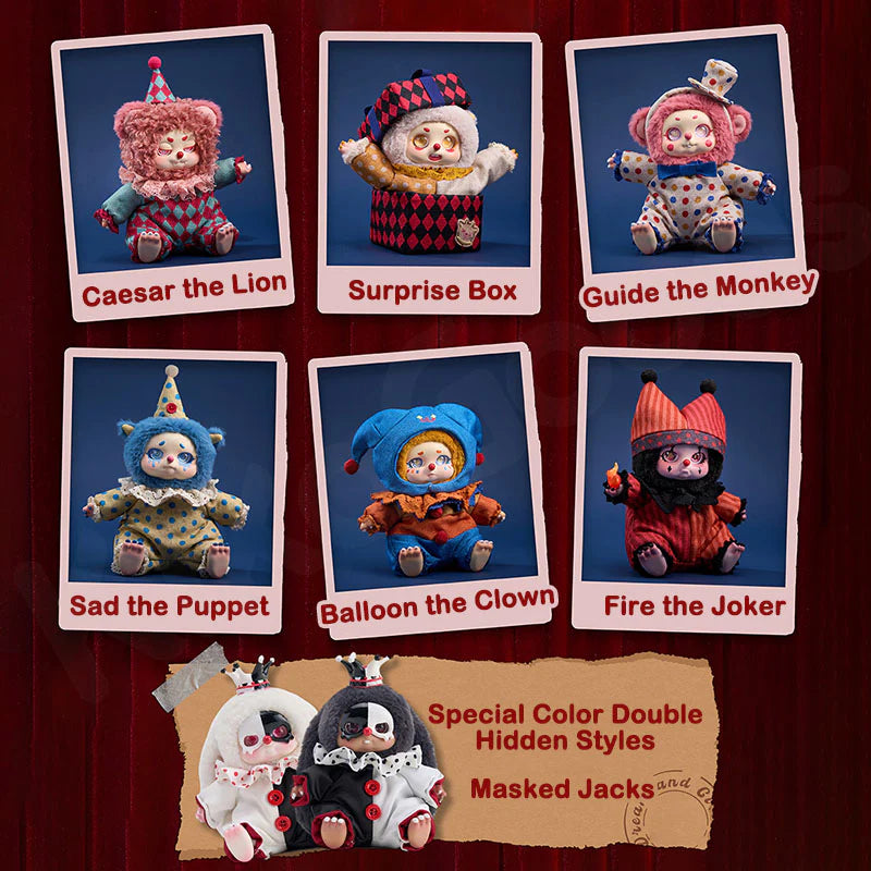 Cargue la imagen en el visor de la galería, Kika Goods Cino's Dreamland Circus Series 1pc Mini Plush Blind Box
