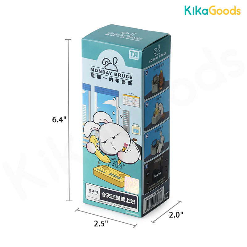 Load image into Gallery viewer, Kika Goods Monday Bruce - Another Working Day Season 4 1/6 Action Figure 1Pc Blind Box
