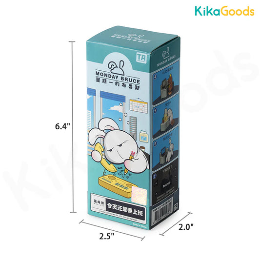 Kika Goods Monday Bruce - Another Working Day Season 4 1/6 Action Figure 1Pc Blind Box