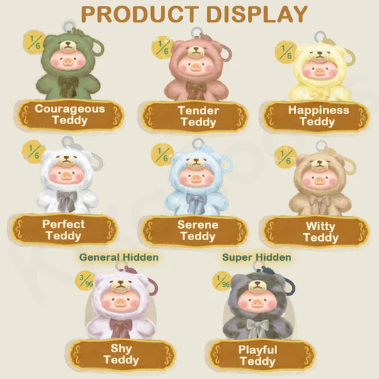 Kika Goods Lulu The Piggy - Vintage Teddy Shop Vinyl Face 1pc Plush Blind Box