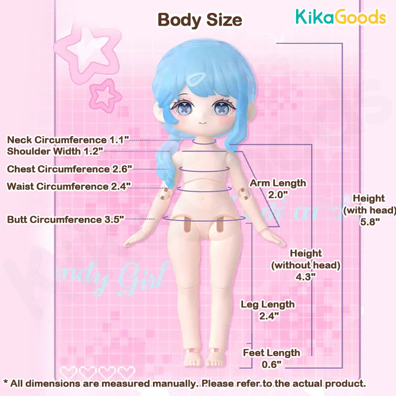 Chargez l&#39;image dans la visionneuse de la galerie, Kika Goods Liroro Binary Sweetheart Series Single Action Figure BJD Blind Box

