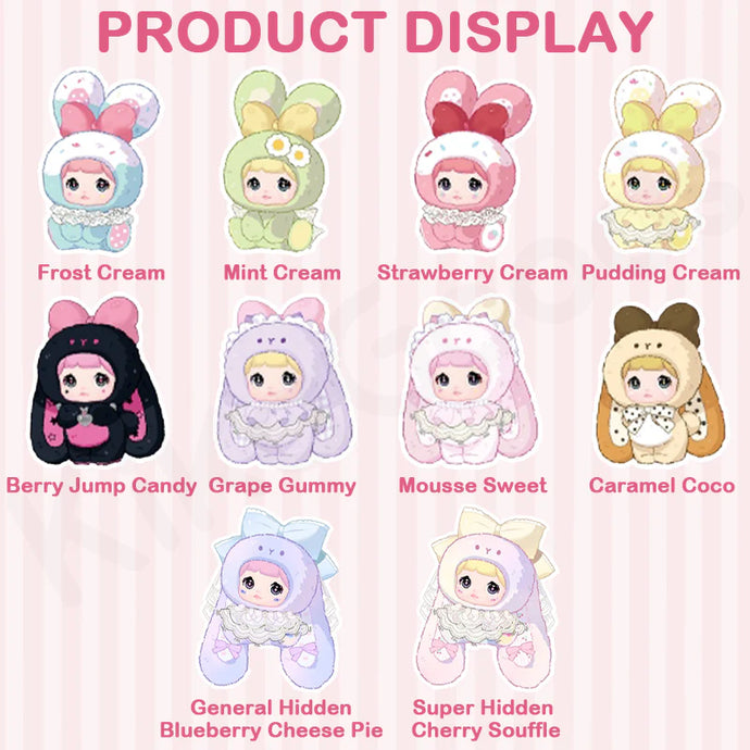 Kika Goods Nommi Baby Sweetheart Bunny Single Series Plush Blind Box