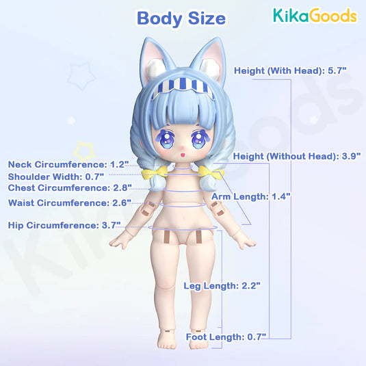 Kika Goods Nyzaii - Sweet Imagination Series 1/12 Action Figure 1Pc Blind Box