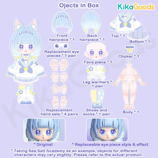 Kika Goods Nyzaii - Sweet Imagination Series 1/12 Action Figure 1Pc Blind Box