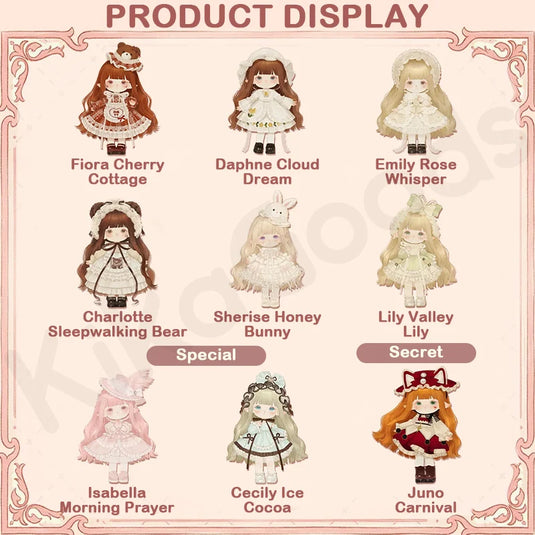 Kika Goods Mimia Journal Dreamy Princess House Series Action 1 Figure MJD Blind Box
