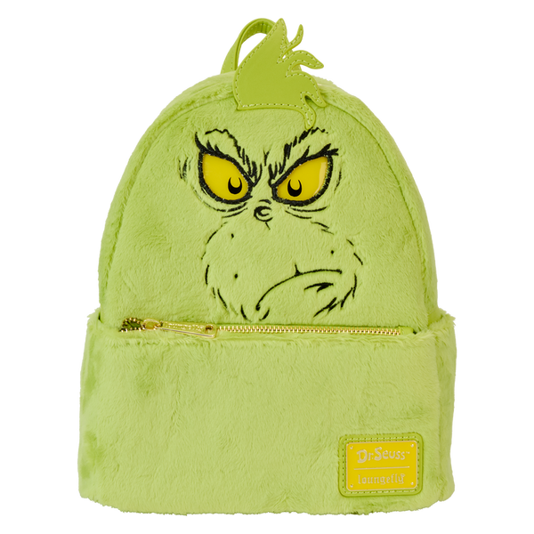 Dr. Seuss - How the Grinch Stole Christmas! Plush Cosplay Light up Mini Backpack