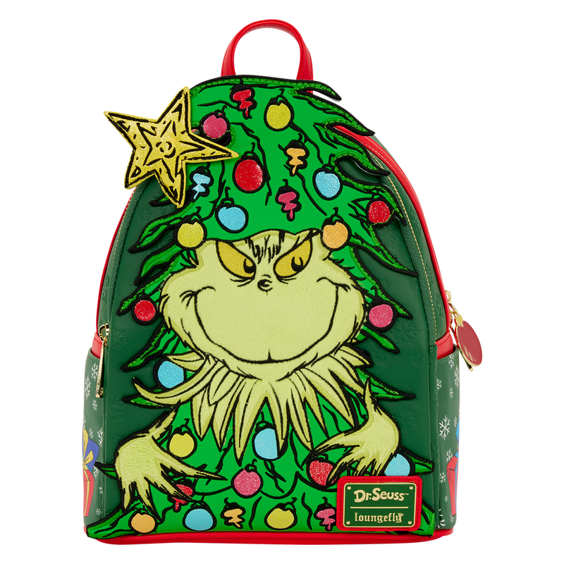 Cargue la imagen en el visor de la galería, Loungefly Dr. Seuss - The Grinch Holiday Mini Backpack
