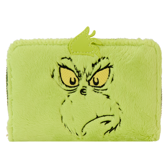 Loungefly Dr. Seuss - How the Grinch Stole Christmas! Plush Cosplay Glow Zip Around Wallet