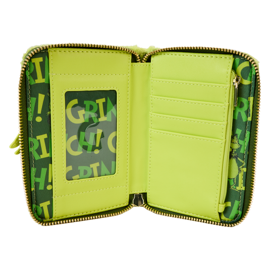 Loungefly Dr. Seuss - How the Grinch Stole Christmas! Plush Cosplay Glow Zip Around Wallet