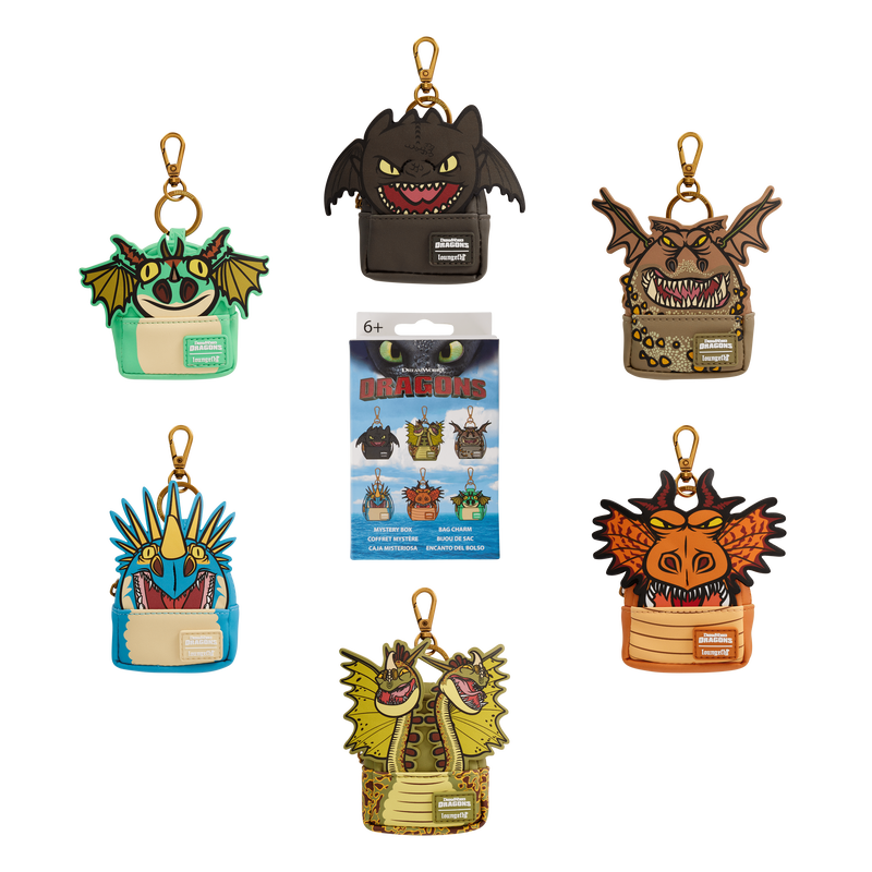 Load image into Gallery viewer, Loungefly How To Train Your Dragon - Characters Cosplay Mystery Mini 1pcs Backpack Keychain
