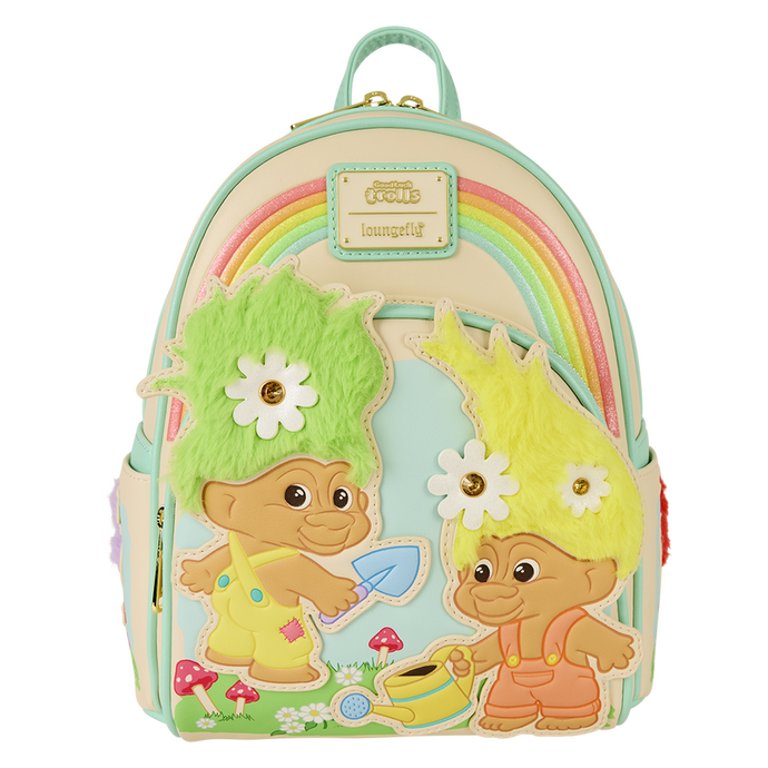 Loungefly Universal: Classic Trolls Plush Glitter Mini Backpack