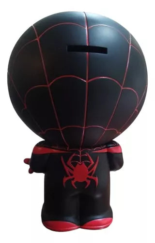 Monogram Marvel Spider-Man Miles Morales Black and Red Suit PVC Figural Bank