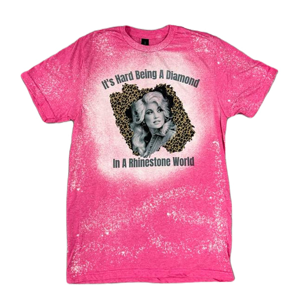 Diamond In A Rhinestone World Dolly Tie Dye T-shirt