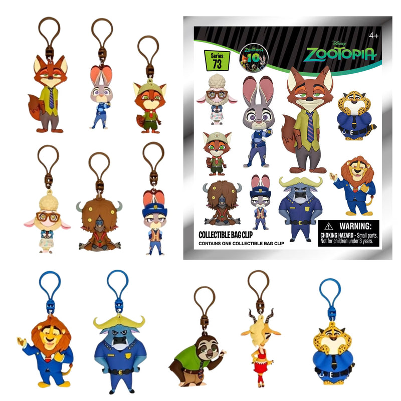Chargez l'image dans la visionneuse de la galerie, Monogram Zootopia - Series 73 Characters - 1pc 3D Figure Bag Clip Blind Bag
