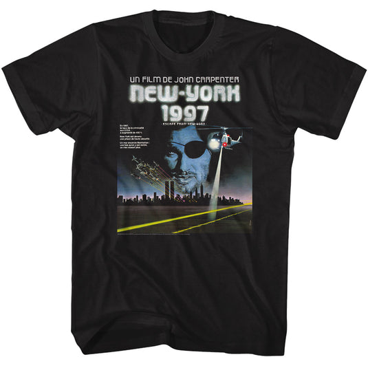 Escape from New York  - French Poster Black T-shirt